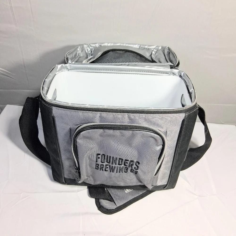 Coleman Soft Sided Removable Plastic Liner Founders Brewing Beverage Cooler